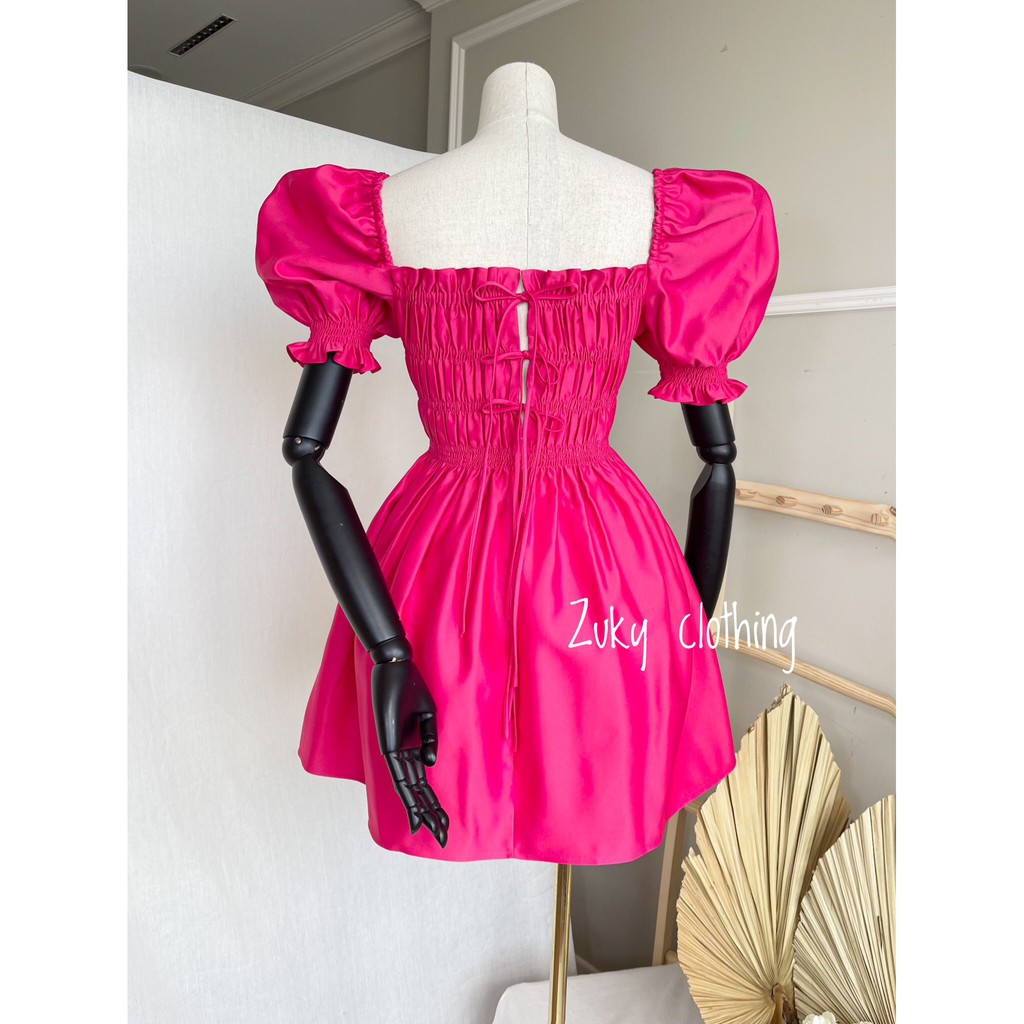 Đầm bo thun nơ tiểu thư Sumery ZUKY