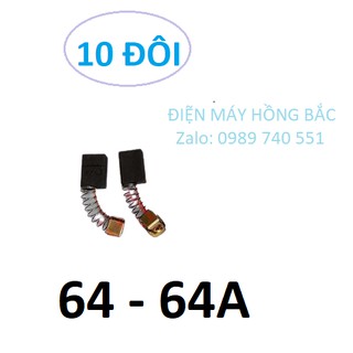 10 đôi chổi than 64 dùng cho máy khoan bắn vít makita - mkt 64