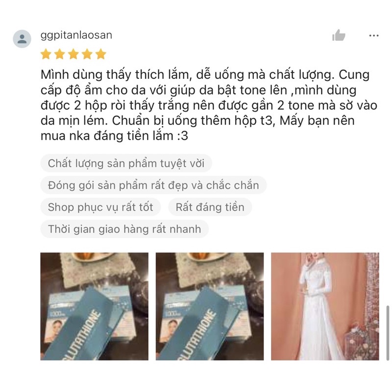 Viên Uống Trắng Da Glutathione 1000mg DR.Skincare Nâng Tone, Mờ Nám, Cải Thiện Nội Tiết Tố