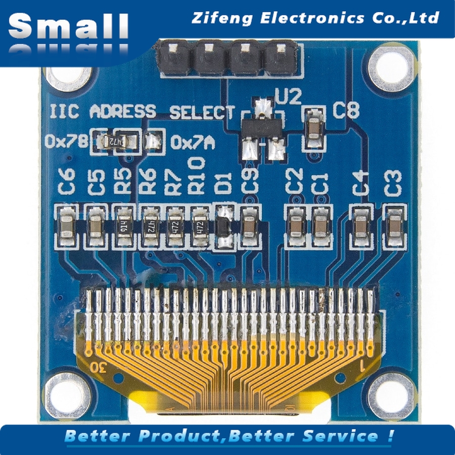 Mô Đun 4 Chân 0.96 "Iic I2C 0.96 Inch Oled 128x64 Oled Tiện Dụng Cho Arduino