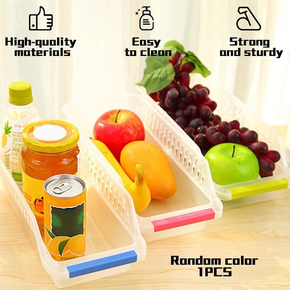 Khay Nhựa Đựng Trái Cây/Rau Củ Để Tủ Lạnh Phong Cách Nhật Bản