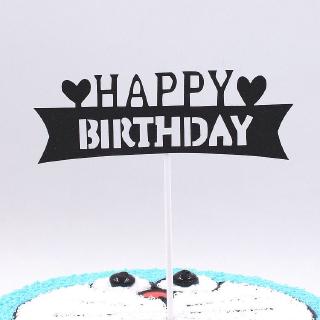 Topper HPBD biển dưới đen