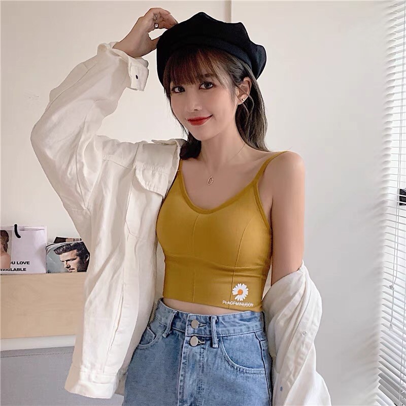 BRA Hoa cúc hot nhất Hè 2021 kèm mút ngực