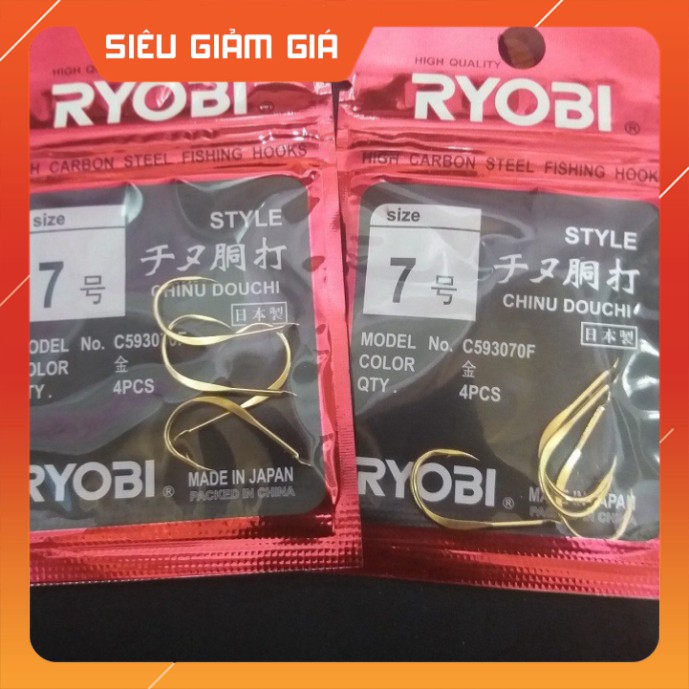 R Lưỡi câu Nhật Ryobi Chinu siêu bén - Top1VN