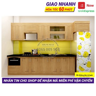 Decal dán tủ lạnh Lê Vàng