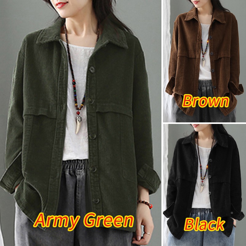 Áo khoác ZANZEA tay dài cổ bẻ thời trang Hàn Quốc cho nữ | BigBuy360 - bigbuy360.vn