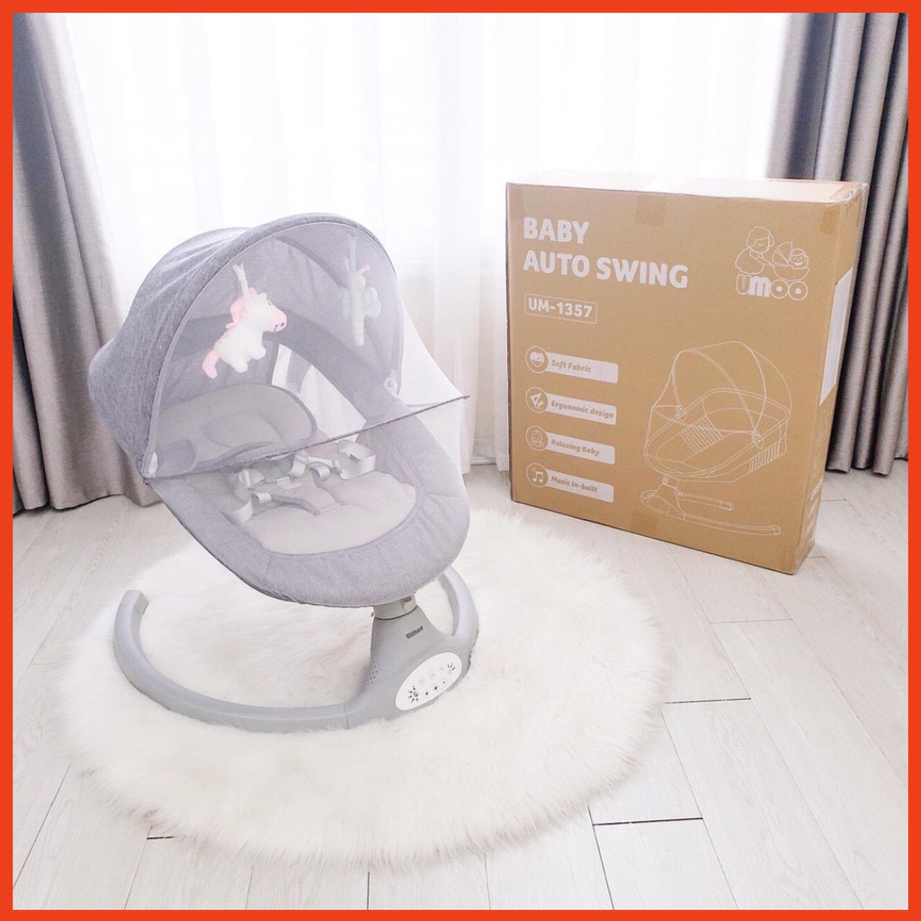 Nôi Ru Cho Bé/Nôi Đưa Kiêm Ghế Ngồi Umoo 5 Chế Độ Giúp Bé Ngủ Ngon, Thư Dãn