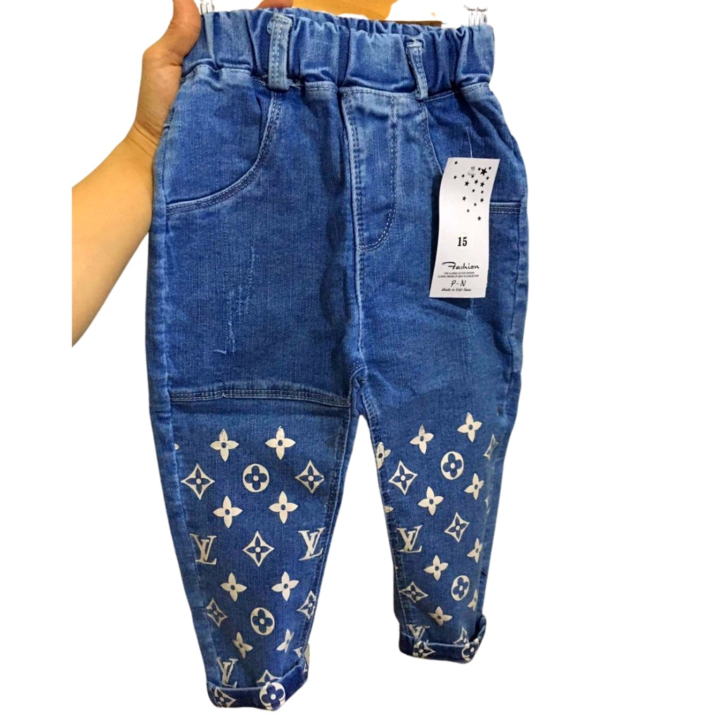 Quần bò/ quần jeans dài cho bé trai/gái 8-20kg