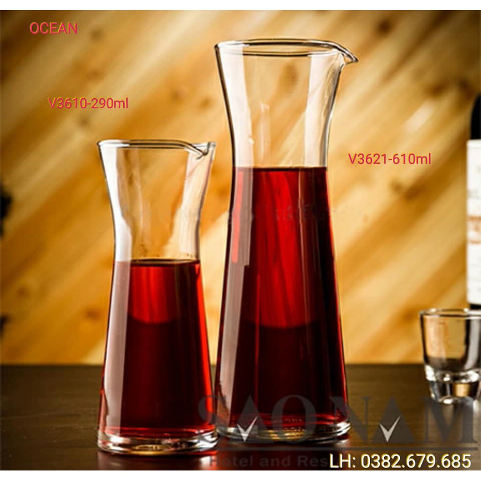 Bộ 6 Bình Rót Bistro Carafe Ocean - 290ml- 610ml- 940ml