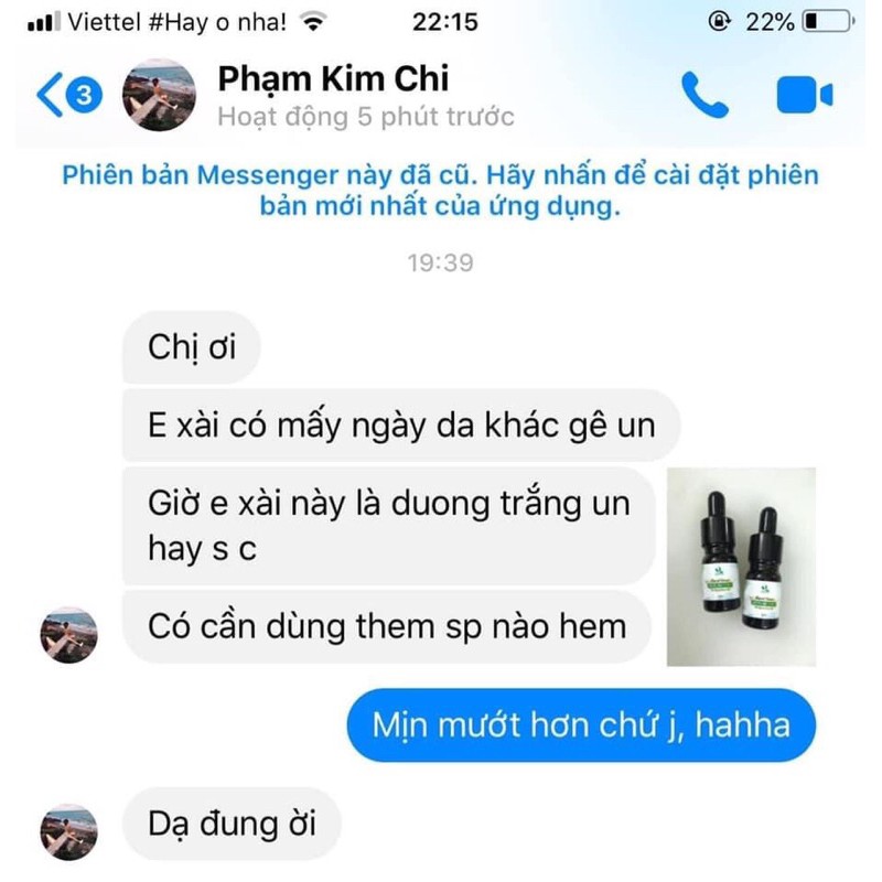 Dưỡng da mềm mịn serum 2in1 loha beauty