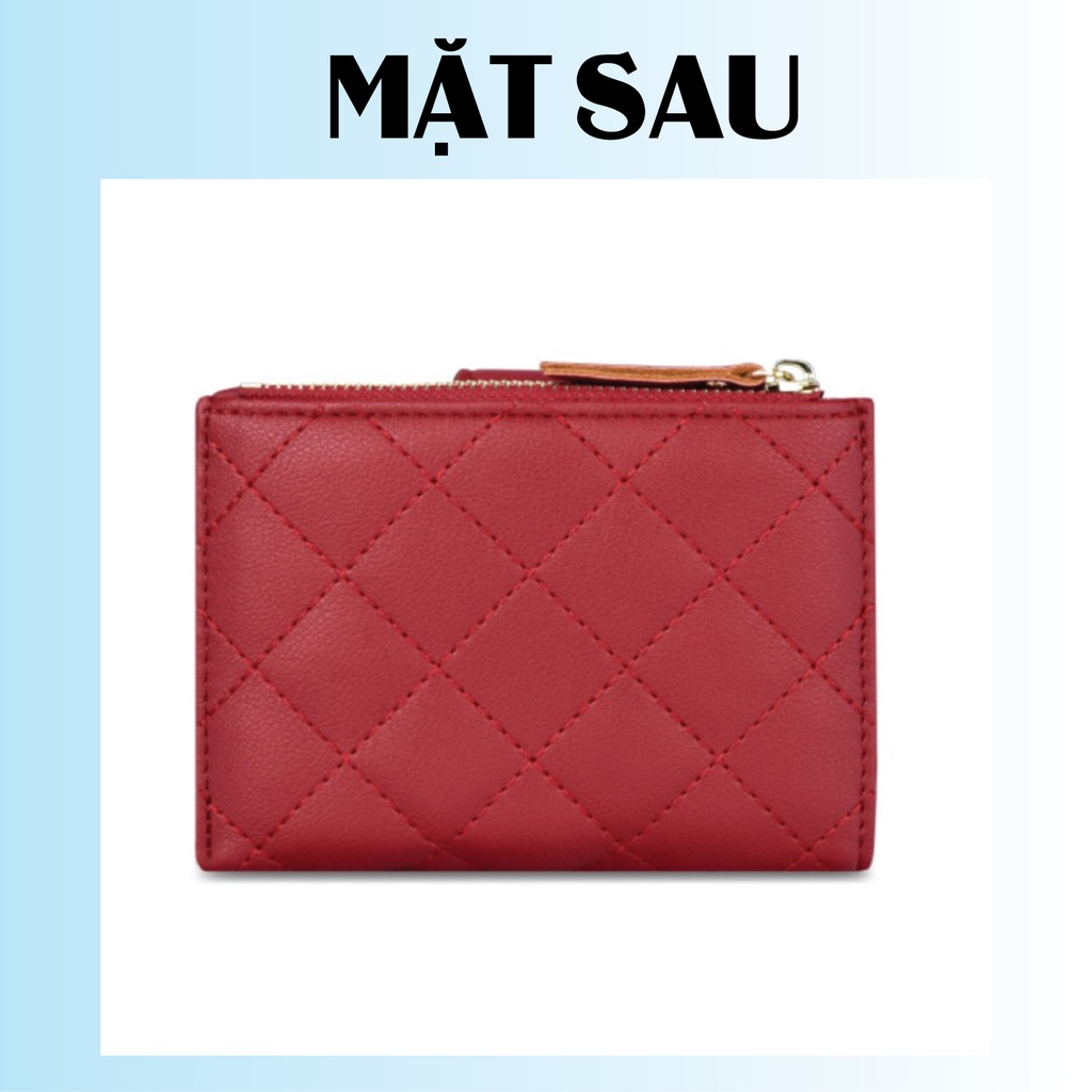 Ví Nữ Ngắn Mini Cầm Tay Đựng Tiền PERFECT FOR YOU Thời Trang Kẻ Caro Xinh Xắn Da Cao Cấp Cực Đẹp TL12 - GUTADO