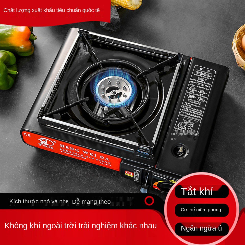 №✘Bếp cassette di động ngoài trời nướng Cass gas thẻ từ <