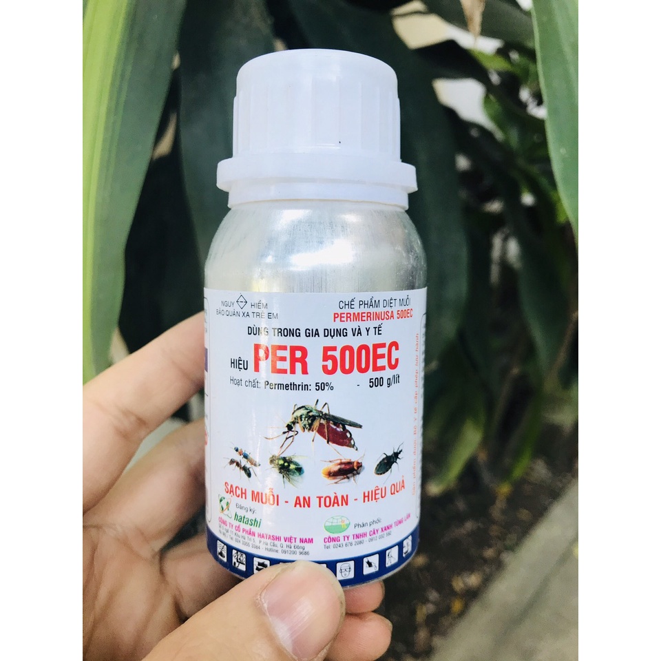 Thuốc xịt muỗi y tế Per 500ec 100ml diệt muỗi kiến gián nguyên liệu nhập khẩu chai nhôm