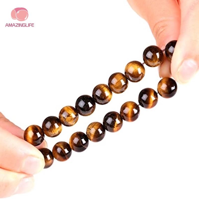 Vòng Tay Chuỗi Hạt Đá Mắt Hổ 8mm Dành Cho Nam Và Nữ