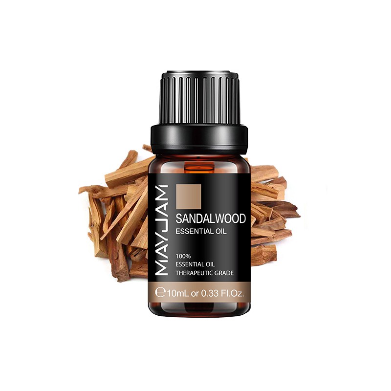 Tinh Dầu Gỗ Đàn Hương Tự Nhiên Mayjam 10ml Chăm Sóc Da Đa Năng Sandalwood Essential Oil