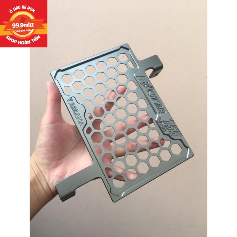 Che Két Nước Exciter 155, Ex2021 VVA Nhôm CNC Cao Cấp Khắc Chữ Bo Viền Gia Công Sắc Sảo - Màu Bạc