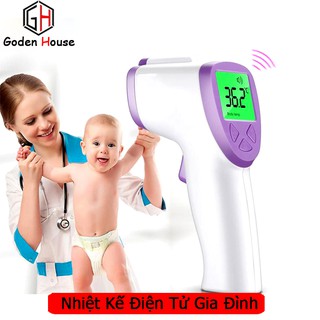 (Mới) Nhiệt kế hồng ngoại đo trán Goden House cao cấp, nhiệt kế điện tử độ chính xác cao giúp đo nhiệt độ cho bé dễ dàng