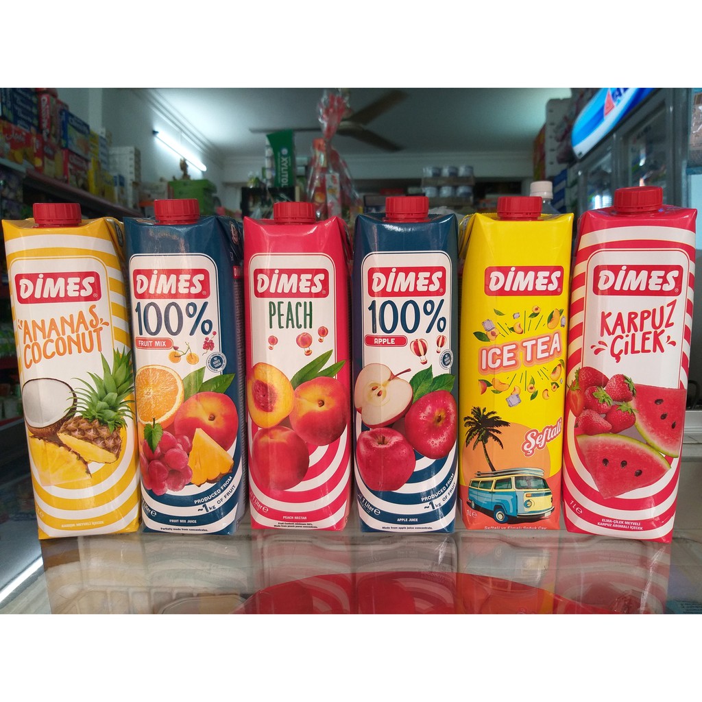 Nước ép trái cây hiệu DIMES Hộp 1L - Barley Star Coffee
