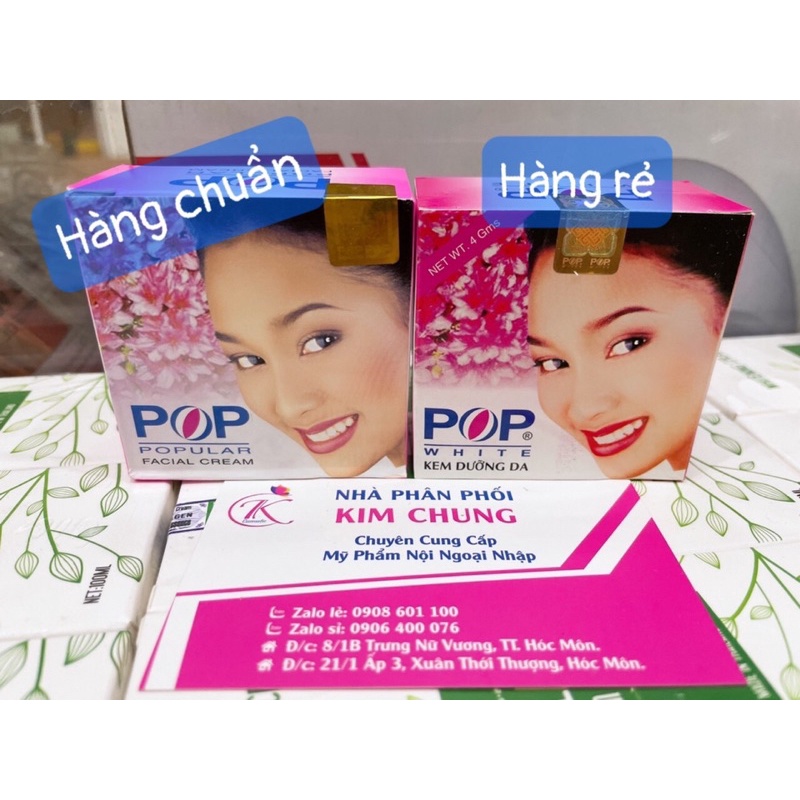 Hộp lẻ kem POP dưỡng trắng da 5g