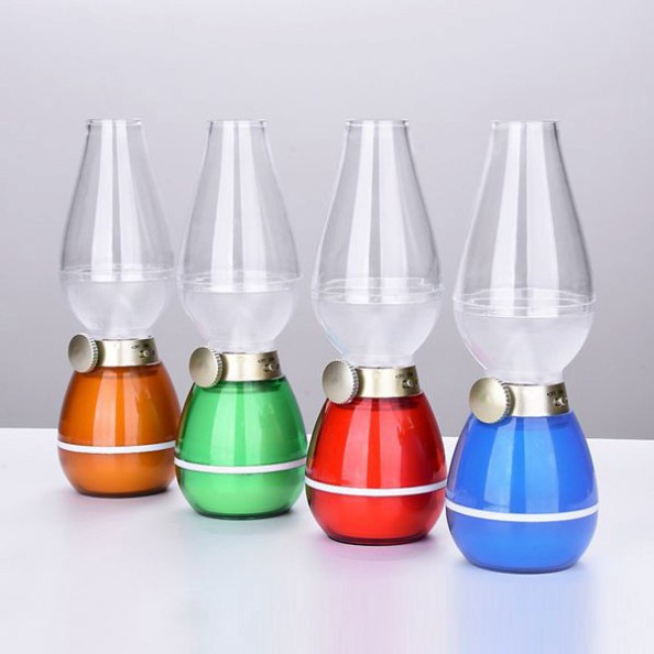 Đèn Dầu Cảm Ứng, Đèn Thờ Cảm Ứng Điện Tử LED Thổi Bật Tắt Thông Minh.