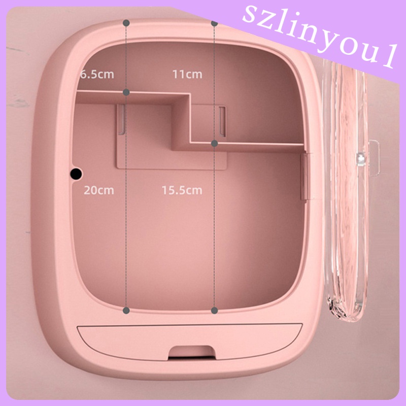 New Arrival Wall Hanging Makeup Organizer Storage Cosmetic Box Rack for Bathroom