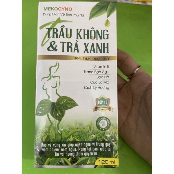 Dung dịch vệ sinh phụ nữ Mekogyno trầu không trà xanh 120ml - Việt Nam - Meko gyno - SGP