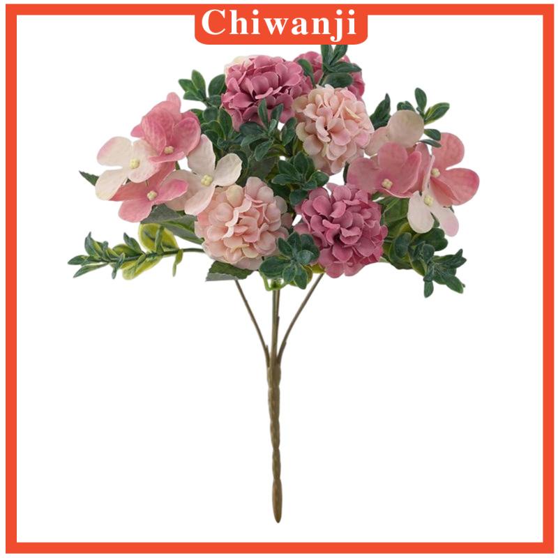 Bó Hoa Cẩm Tú Cầu Lụa Trang Trí Phòng Khách