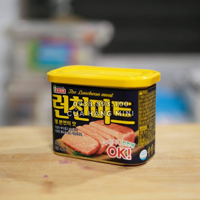 【DATE MỚI】 Thịt Hộp Pate Hàn Quốc Luncheon Meat OK 340g