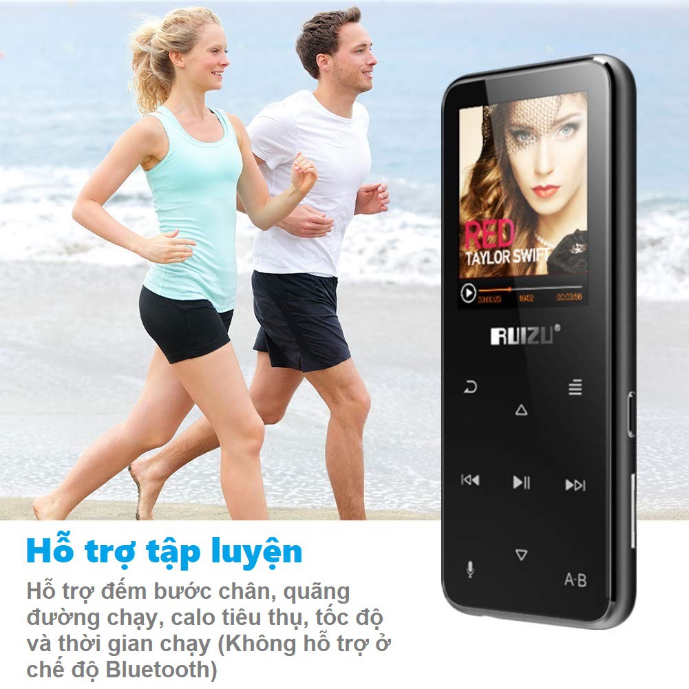 [Mã 155ELSALE giảm 7% đơn 300K] Máy nghe nhạc Bluetooth Ruizu X16 - Bluetooth Lossless music player Ruizu X16