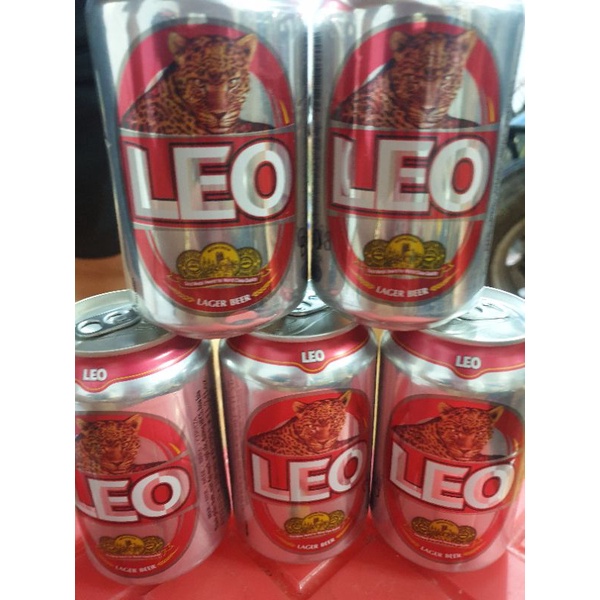Bia leo thái lan 330ml thùng 24 lon date 6 2022