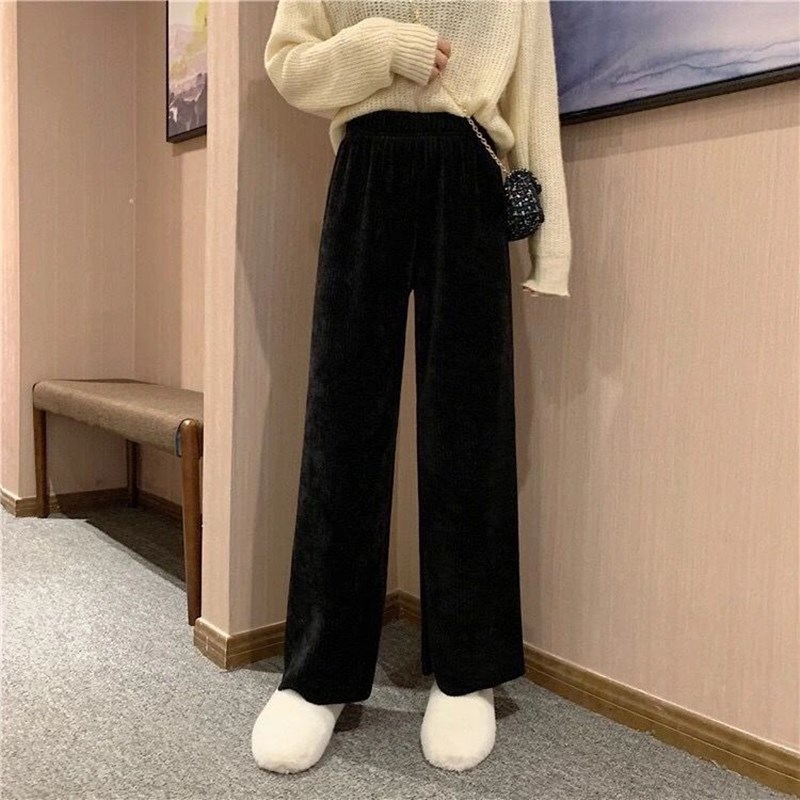Fashionable Plain Color Long Pants For Women