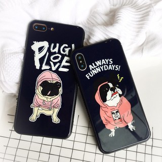 Ốp lưng điện thoại Kính hình chó Pug IPhoneX