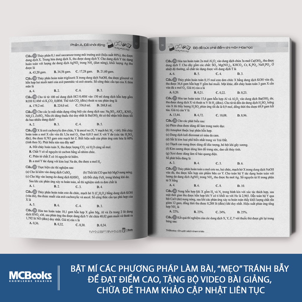 Sách - Bộ đề Bứt phá điểm thi môn Hóa học (Chinh phục kì thi THPT Quốc gia, Đại học và Cao đẳng)