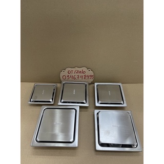 Thoát sàn Caesar KAG-ST1010E, phễu thoát sàn chống mùi hôi mặt Inox 304 kín, phễu thoát nước Caesar