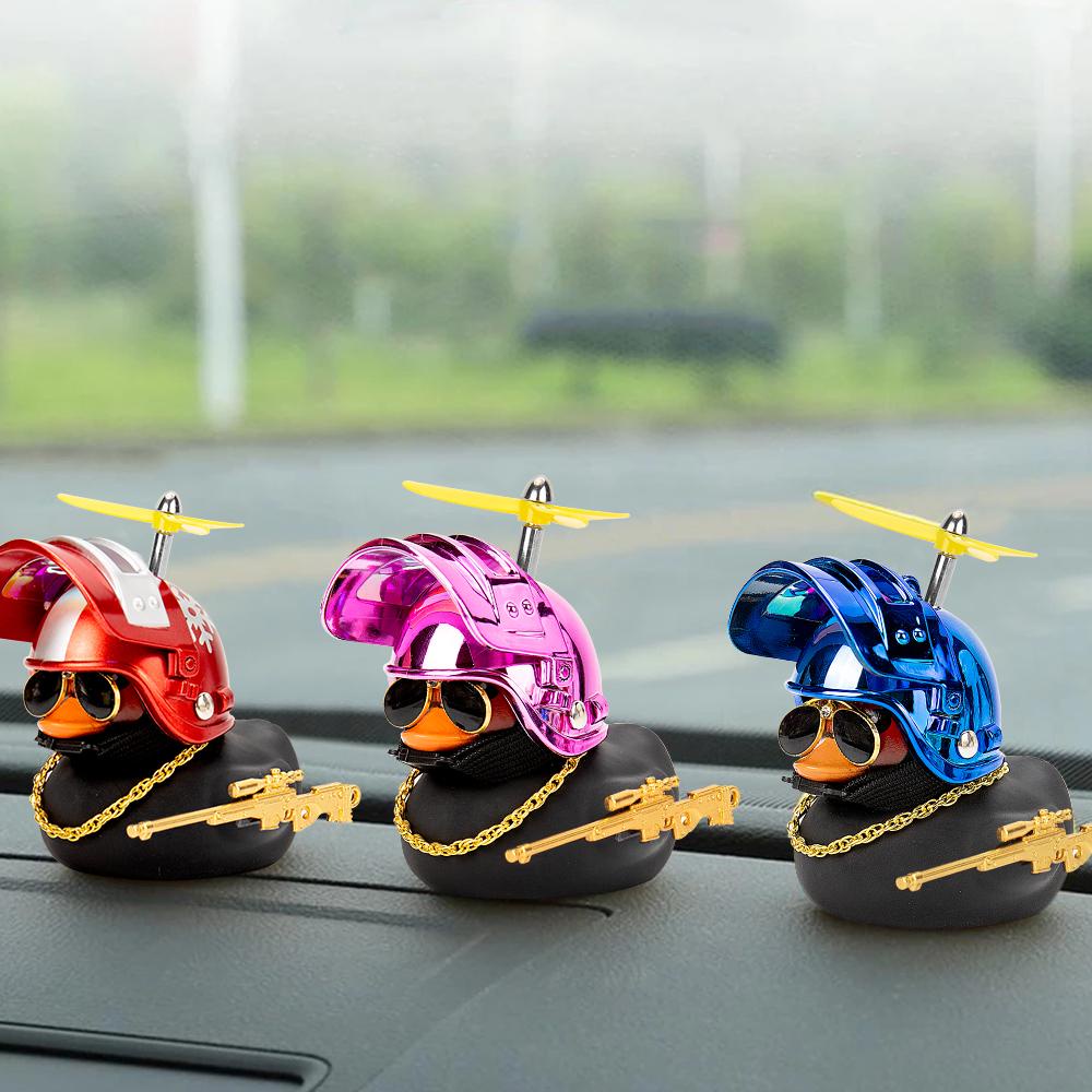 Vịt Đen Đội Mũ Bảo Hiểm 3 Mức Độ G6I1 Trang Trí Xe Đạp