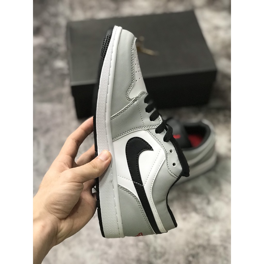 [KELLY SNEAKERS] Giày Jordan 1 Low Ghi - SmokeGrey v2 (Ảnh Thật + Hàng Sẵn)