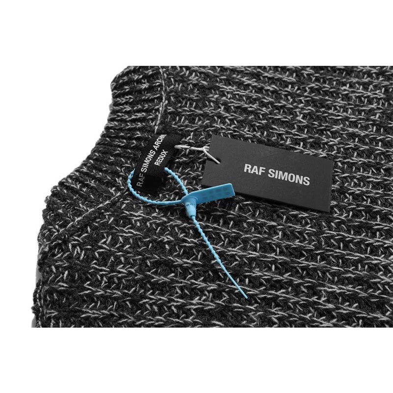 Áo len Raf Simons logo appliqued wool blend sweater ss21