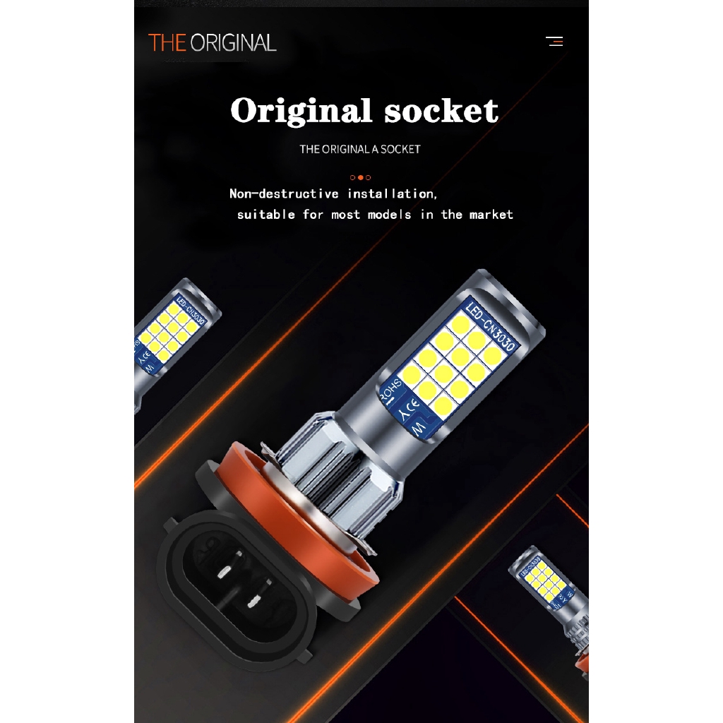 Bóng Đèn Led 24 Bóng 3030smd H1 H3 H4 H7 H11 H8 Chuyên Dụng Cho Xe Hơi