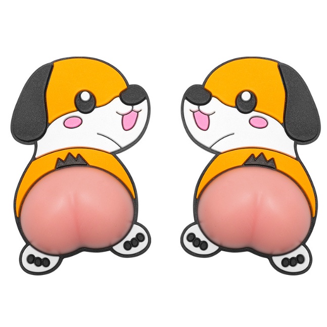 Miếng Dán PVC LOẠI TỐT Hình Mông Bằng Silicon Hoạt Hình [Trang Trí Xe Hơi, Điện Thoại, Chống Va Đập..]