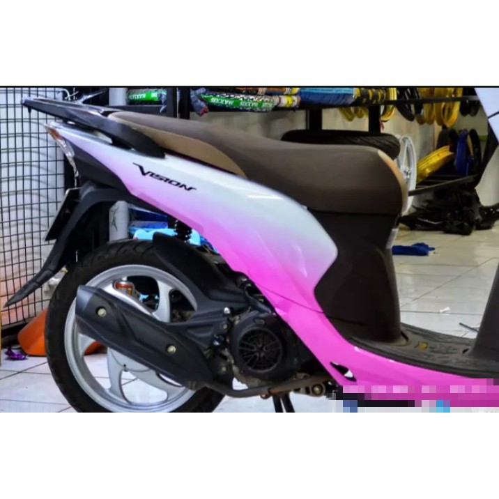 TEM TRÙM VISION trắng hồng chuyển màu nhẹ nhàng