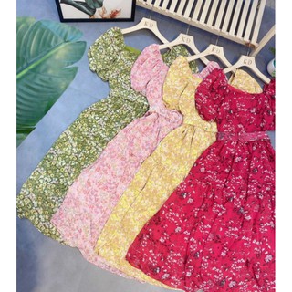 Váy hoa xòe cao cấp