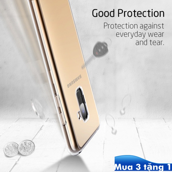 Ốp điện thoại TPU trong suốt cho Samsung Galaxy A3 A6 A7 A8 A9 A01 A10 A11 A12 A20 A21 A30 A31 A40 A41 A42 Core Plus 2016 2017 2018