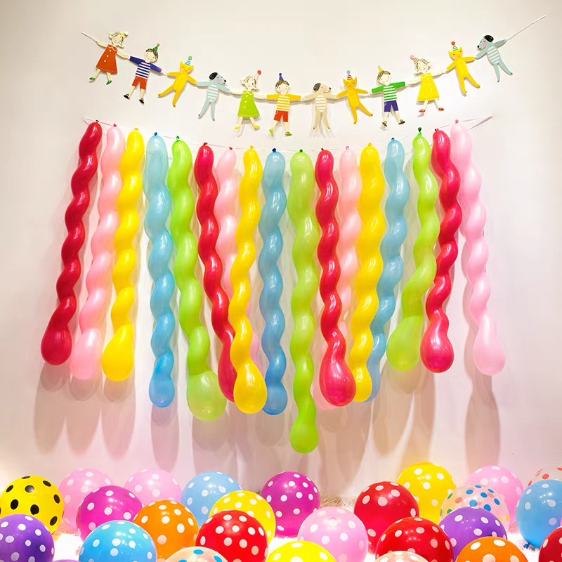 Bóng dài tạo hình trang trí sinh nhật thái lan 260 màu pastel nhiều màu sắc HAPPYKID BDTH