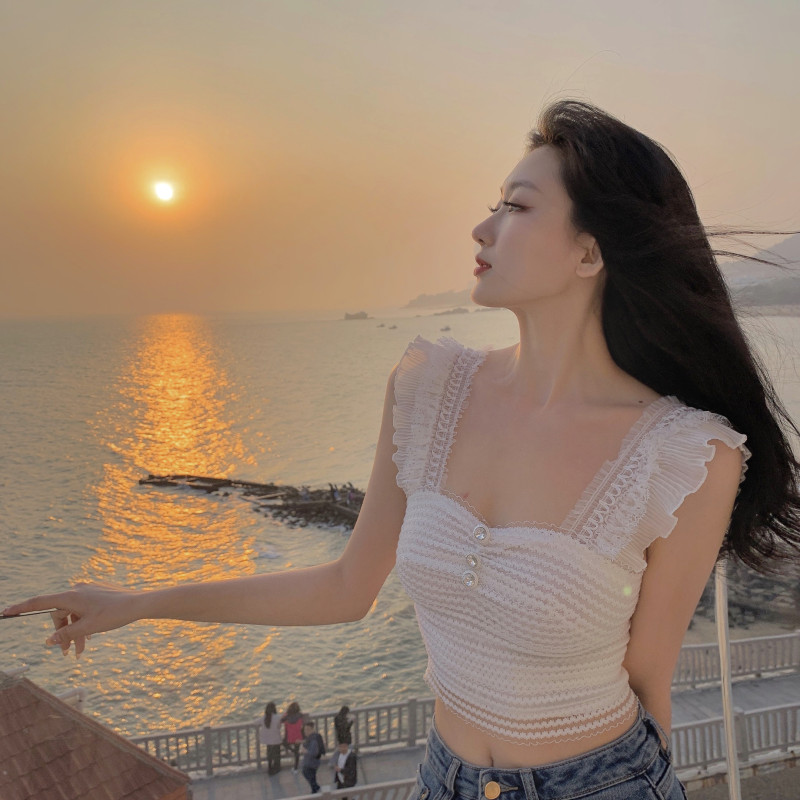 Áo Nữ Không Tay Phối Ren Thời Trang Hè 2021 | BigBuy360 - bigbuy360.vn