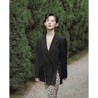 Áo Blazer kéo khoá 2 lớp
