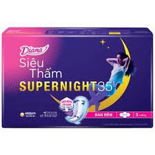 (Mẫu mới) Băng vệ sinh Diana Night 35cm