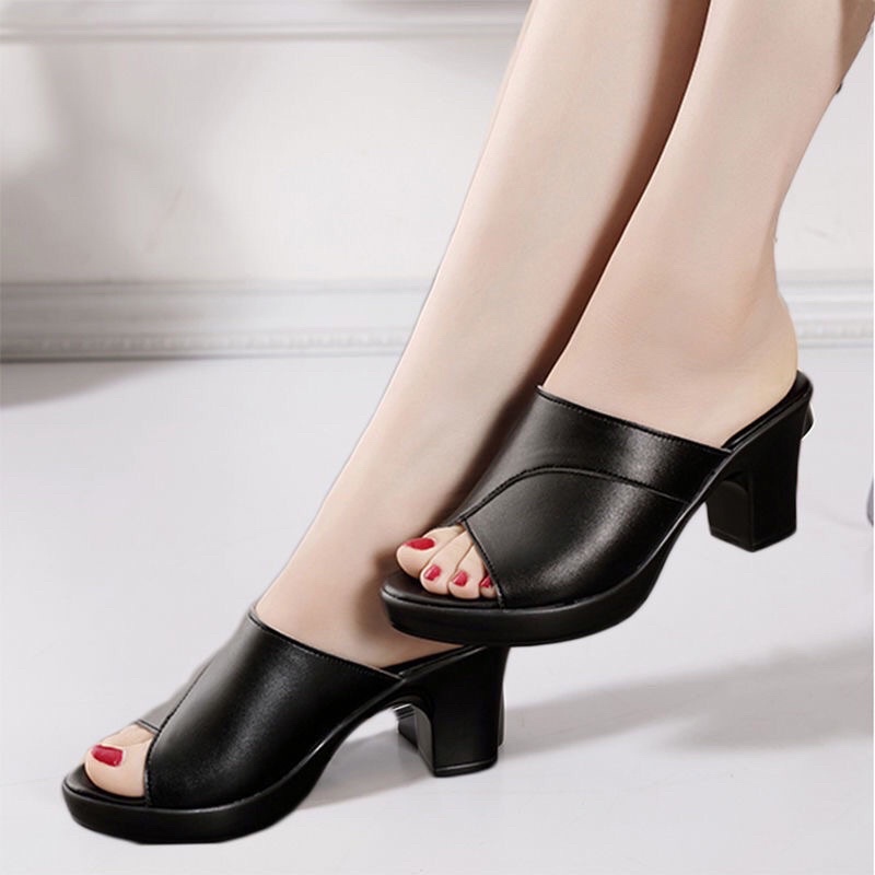 Guốc cao gót 7p số lớn 36-42 hàng Quảng Châu