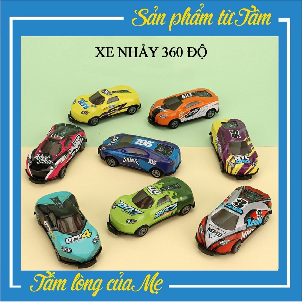 Ô Tô Đồ Chơi Lật Nhảy 360 Độ Siêu Xe Mini Bằng Sắt Chạy Đà Siêu Ngầu Cho Bé