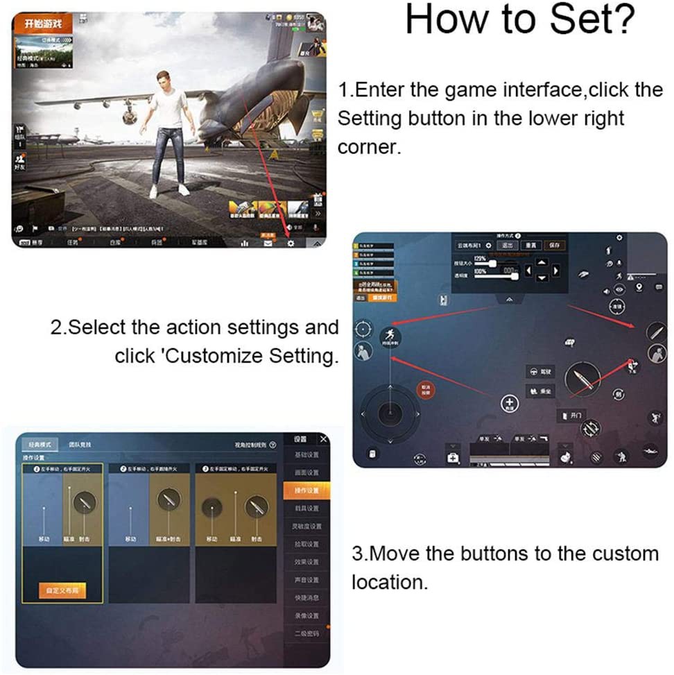 Tay Cầm Điều Khiển Chơi Game Pubg Cho Ipad / Máy Tính Bảng