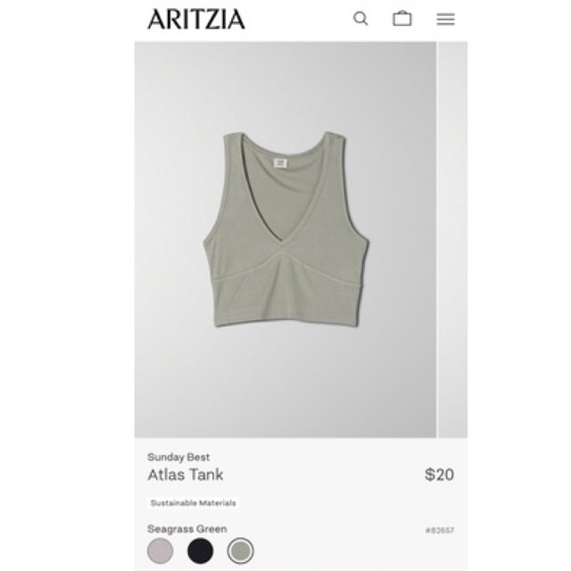 Áo 3 lỗ Aritzia